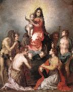Andrea del Sarto Madonna in Glory and Saints oil on canvas